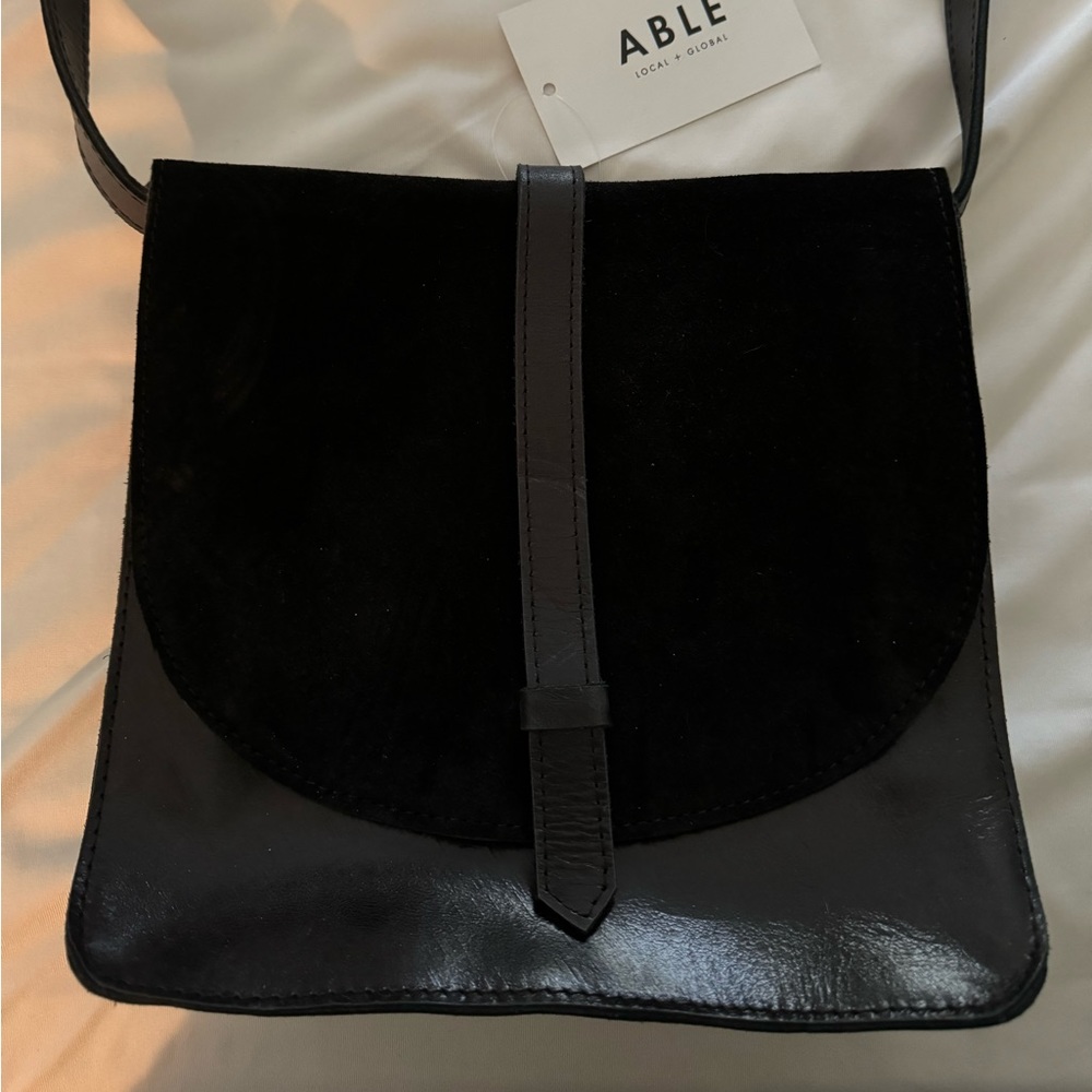 Able Local & Global Leather Cross Body New Tags